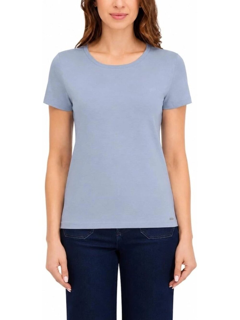 DKNY Organic Cotton Blue Short Sleeve T-Shirt Large New With Tags